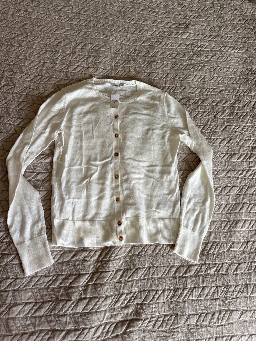 GAP Cream Button-Front Women's Cardigan
